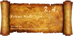 Kokas Atália névjegykártya